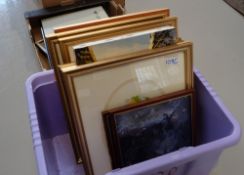 A selection of framed prints and picture