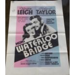 A Vintage "Waterloo Bridge" Film Poster M-G-M. 1020 x 690mm