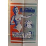 A Vintage "Three Daring Daughters" Film Poster M-G-M. Folds, plate smudge. 1015 x 685mm