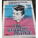 A Vintage "The Student Prince" Film Poster M-G-M. Two fold crease holes. 1010 x 790mm