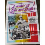 A Vintage "A Matter of Life and Death" Film Poster Atlas Films. 1010 x 680mm