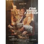 A Vintage "For Those I Loved" Film Poster Canadian Film Development Corporation. Edge tears, fold