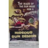 A Vintage “Hideous Sun Demon” Film Poster Pacific International Enterprise. Excellent. 1040 x 670mm