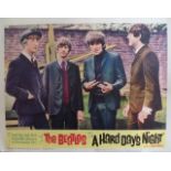 An Original 1964 USA "Beatles A Hard Day's Night" Lobby Card United Artists Corporation, numbered