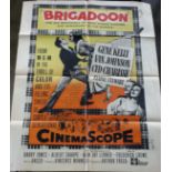 A Vintage "Brigadoon" Film Poster M-G-M. Folds. 1020 x 770mm