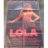 A Vintage “Lola” Film Poster Opal Films 1972. 995 x 680mm