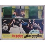 An Original 1964 USA "Beatles A Hard Day's Night" Lobby Card United Artists Corporation, numbered