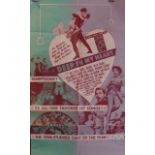 A Vintage "Deep in My Heart" Film Poster M-G-M. Cut down, crease hole. 860 x 530mm