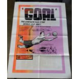 A Vintage "Goal - The Complete Film of the World Cup 1966" Film Poster Movie Centre. Small crease