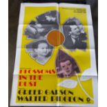 A Vintage "Blossoms in the Dust" Film Poster M-G-M. 1010 x 710mm