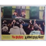 An Original 1964 USA "Beatles A Hard Day's Night" Lobby Card United Artists Corporation, numbered