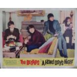 An Original 1964 USA "Beatles A Hard Day's Night" Lobby Card United Artists Corporation, numbered