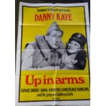 A Vintage Up in Arms Film Poster Samual Goldwin Films. Fair 1020 x 710mm