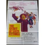 A Vintage "The Secret of Santa Vittoria" Film Poster United Artists. Folded. 1010 x 710mm