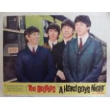 An Original 1964 USA "Beatles A Hard Day's Night" Lobby Card United Artists Corporation, numbered