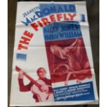 A Vintage The Firefly Film Poster M-G-M. Folded. 1040 x 690mm