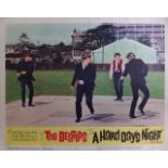 An Original 1964 USA "Beatles A Hard Day's Night" Lobby Card United Artists Corporation, numbered