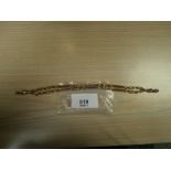 9ct gold watch chain