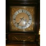 Edwardian oak cased 8 day mantle clock