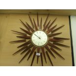 Seth Thomas Sunburst Clock