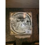 10 Victorian Minton tiles depicting nursery rhymes