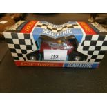 Boxed Scalextric C6 Panther Racing Car, made in Havant and boxed C79 Offenhauser Front Engine racing