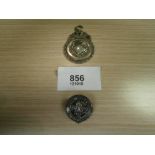 Silver scouts badge and medal