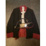 Imperial Austrian Army soldiers blue and red tunic dated 1911 LT Borjean together with red leather