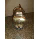 Trench Art coal scuttle witrh Royal Engineers emblem