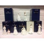 A collection of Royal Doulton figurines - four boxed ladies moulded exclusively for the Collectors