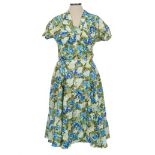 Ladies' 1960s - 1980s vintage clothing including Jeanne Pierard floral print tea dress,