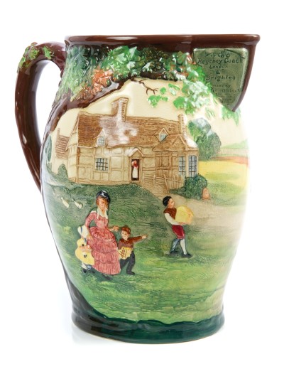 Royal Doulton relief moulded limited edition jug, entitled - 'The Regency Coach', no. 48 of 500, - Image 8 of 9