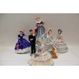 Six Royal Doulton figures - Daydreams HN1731, Loyal Friend HN3358, Hannah HN3369, Amy HN3316, Mary