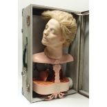 Vintage 'Anatomic Anne' medical training manikin with visible inflating organs, made by Asmund S.