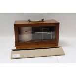 Early 20th century barograph, marked - Brevetes SGDG, Paris, in a glazed mahogany case,