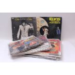 Collection of twenty-six Elvis Presley LP records,