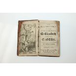 Book - late 17th century leather bound 'The Secret History of the Most Q Elizabeth and The E of