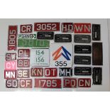 Vintage bus plates - Eastern Coach Works Lowestoft (x 7),