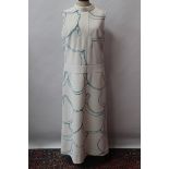 Ladies' vintage Pierre Cardin printed maxi dress labelled Jersey Couture, designed by Perre Cardin,