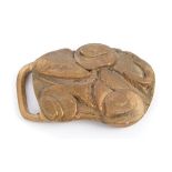 Sir Anthony Caro (1924 - 2013), English Abstract Sculptor, cast bronze belt buckle in abstract form,