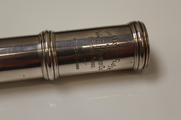 W. M. S. Haynes Company American silver flute, 1947, serial no. - Image 9 of 10