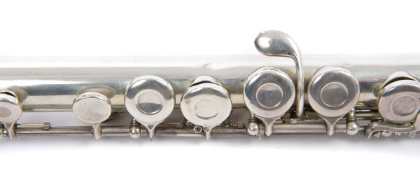 W. M. S. Haynes Company American silver flute, 1947, serial no. - Image 3 of 10