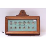 Edwardian servants' bell board for a grand house with seven bedrooms, library, morning room,