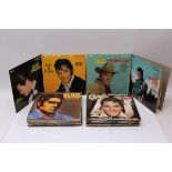 Selection of Elvis LP records and three The Beatles records