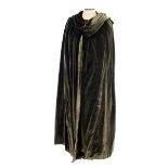 Ladies' 1920s / 1930s vintage opera cloak - dark sage green,