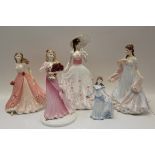 Two Royal Worcester limited edition figures - The Garden Party no. 972 of 7500, with certificate and