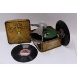 Bing Pigmyphone toy gramophone record player,