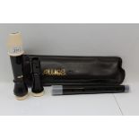 Aulos English fingering system recorder, cleaning rod and instruction leaflet,