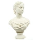 Victorian Copeland Parian ware bust of HRH Princess Louise, Duchess of Argyll - the fourth