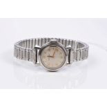 1940s / 1950s ladies' Jaeger-LeCoultre wristwatch with manual wind movement, the circular dial